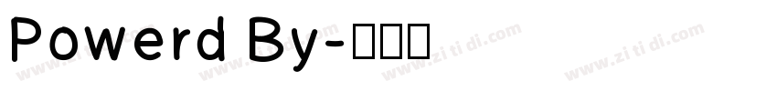 Powerd By字体转换